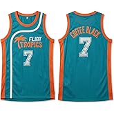 Flint Tropics Coffee Black #7 Semi Pro 90s Hip Hop Clothes for Party Men Basketball Jersey Green White S-5XL