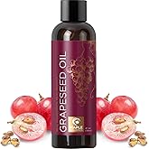 Pure Grapeseed Oil for Skin Care - Cold Pressed Grape Seed Oil Liquid for Skin with Moisturizing Carrier Oil for Essential Oils Mixing - Natural Vitamin E Anti Aging Body Oil for Dry Skin and Hair