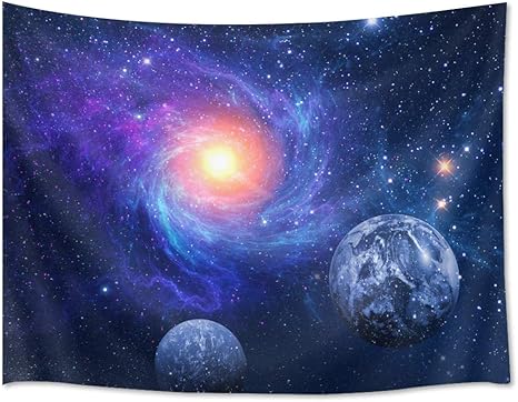 Amazon Co Jp Lb 宇宙 タペストリー 星系 天体 おしゃれ壁掛け 壁飾り インテリア ウォールアート 多機能 布ポスター 部屋飾り カーテン 間仕切り お店 雑貨 個性ギフト 150ｘ100cm ホーム キッチン