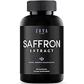 Ultra6 Saffron Supplements - 100% Pure Saffron Extract Capsules and Mood Enhancer for Women and Men - Natural Supplement for Eye Health (90 Servings)