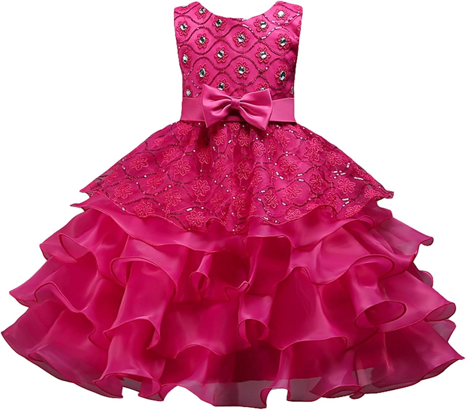 Amazon.com: ZICUE Girls Christmas Dresses Xmas Eve Holiday Party Dress Santa Claus Snowflakes