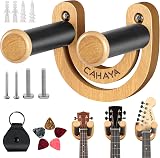 CAHAYA CY0297 Guitar Wall Mount Hanger 13kg Load, Smiley U-Shaped 5 Picks