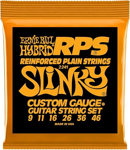 Amazon Com Ernie Ball Rps Hybrid Slinky Nickel Wound Set 009
