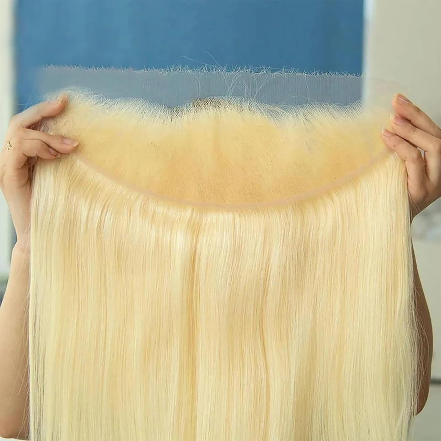 613 Frontal 13x4 Lace Closure Human Hair Pre Plucked Brazilian Virgin Hair Ear To Ear Straight Lace Closure 12A 12 Inch — image 1