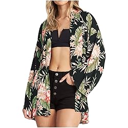 WOCACHI Womens Kimono Cardigan, Womens Middle