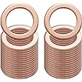 25PCS Copper Oil Drain Plug Gasket Replacement for Mercedes Benz Crush Washer Seals 007603-014106 (M14-BENZ)