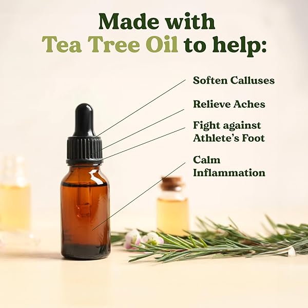 FOOTSIE SOOTHING TEA TREE OIL EPSOM SALT SOAK – FOR CALLUSES, ACHES & PAIN, ATHLETE’S FOOT – MADE IN USA – SOOTHES CRACKED HEELS, FLAKY SKIN – 100% ORGANIC, PEDICURE SPA SALT – 48 OUNCES