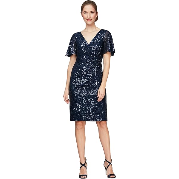 side ruched cocktail dress alex evenings Alex Evenings 8160422 main image 1
