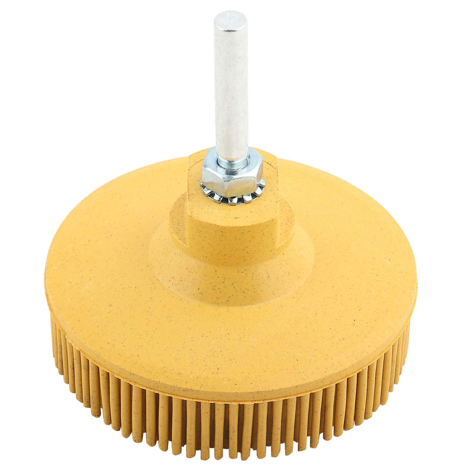 3 Inch Bristle Disc Emery Rubber Detail Abrasive Brush Deburring Polishing Grinding Wheel Jewelry Wood Metal Polishing