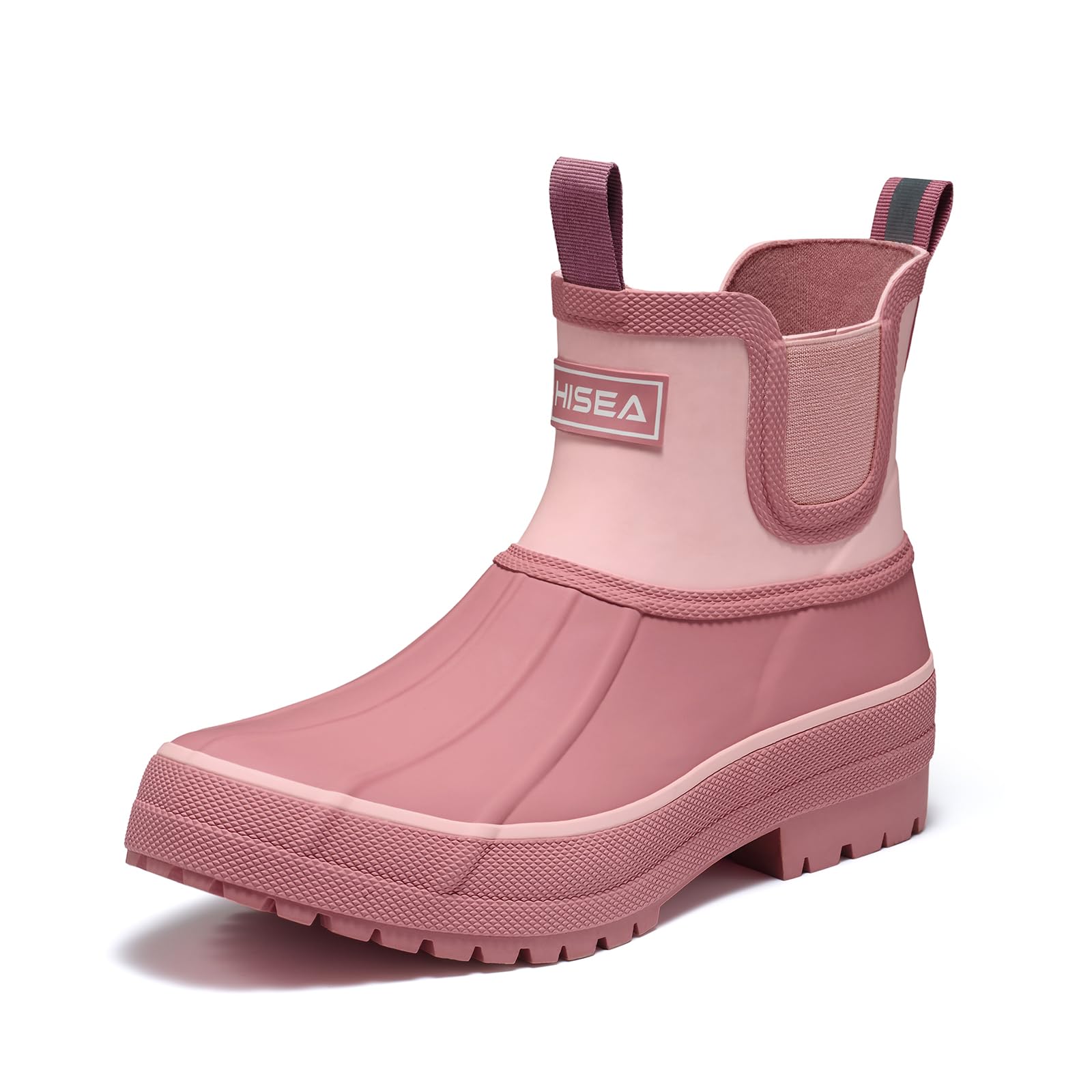 Photo 1 of HISEA Women's Duck Chelsea Rain Boots Waterproof Short Garden Boot Outdoor Mud Boots