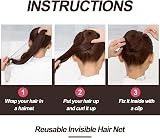 sularpek Invisible Hair Nets 35pc Brown Elastic Edge Mesh for Ballet Dancer view 3