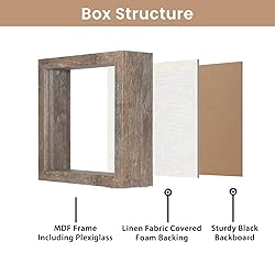 Califortree 5x5 Small Shadow Box Picture Frame with