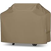 Unicook 65 Inch Grill Cover, Heavy Duty Waterproof Gas Grill Cover for Outdoor, Fade Resistant Barbecue Protector with Sealed Seam, Fits Weber Char-Broil Nexgrill BBQs up to 63" Wide, Neutral Taupe