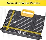 KINGRACK 3 Step Folding Ladder with Safety Lock Non-Skid Pedals White view 3