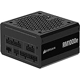CORSAIR RM1000e (2025) Fully Modular Low-Noise ATX Power Supply with 12V-2x6 Cable – ATX 3.1 & PCIe 5.1 Compliant, Cybenetics
