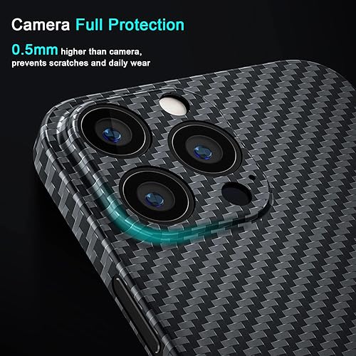 memumi 𝟮𝟬𝟮𝟮 𝐍𝐄𝐖 Real Carbon Fiber for iPhone 13 Pro Case