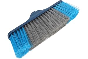GARVALON Replacement Soft Bristle Indoor Broom Head Compatible Household Cleaning and Kitchen Use