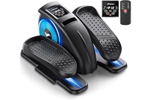 MERACH Under Desk Elliptical Machine, Elliptical Leg Exerciser As Seen On TV for Seniors Adults Fully Assembled, Elliptical Exercise Machine Portable Electric Pedal with Remote Control&12 Auto Mode