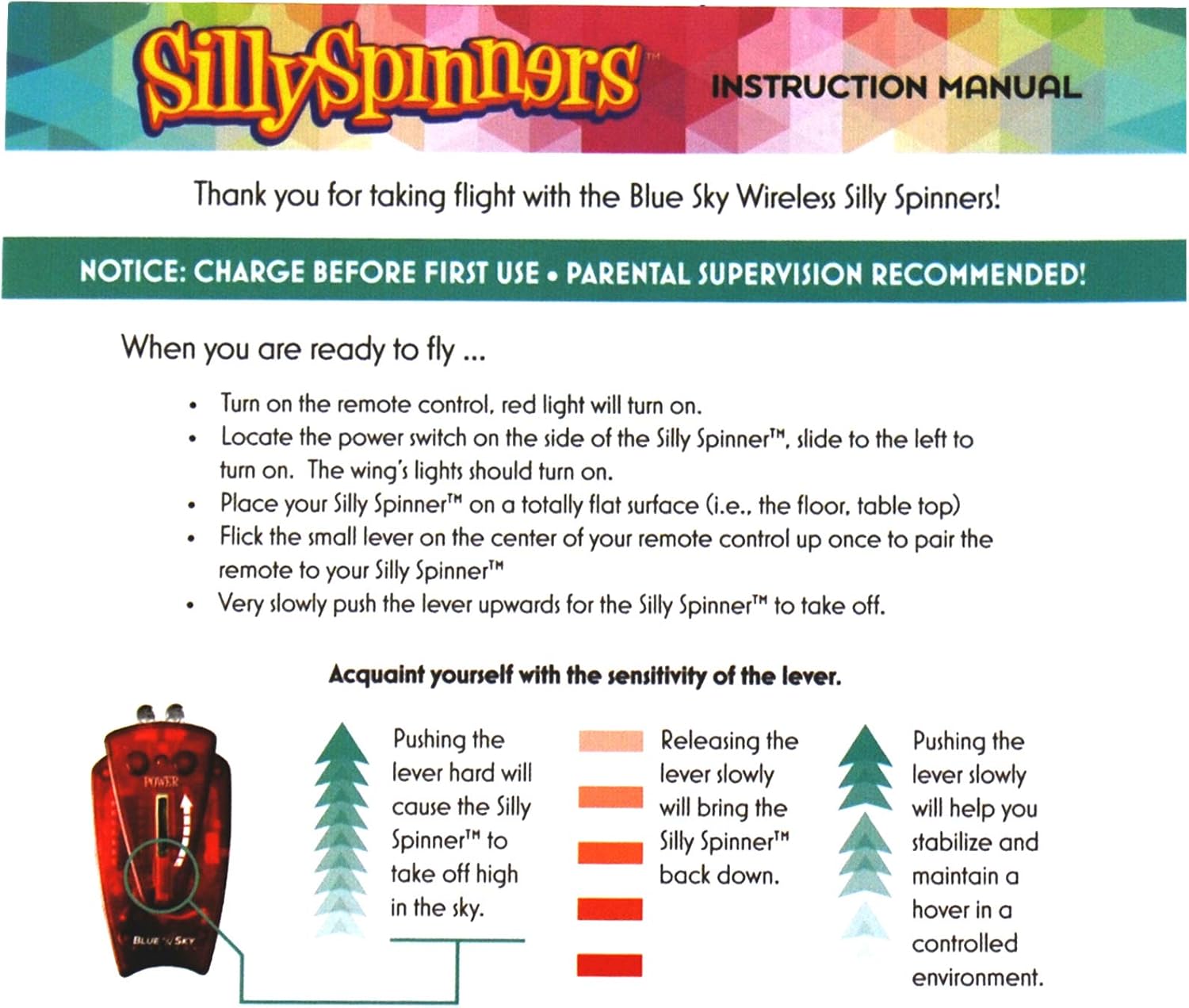 light up flying spinner