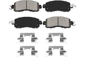 HYFTJYZ Ceramic Front Brake Pads Set Compatible with 2013 Nissan Altima Base/SL/SV,2014-2020 Nissan Altima,2014-2015/2016-2017 Nissan Leaf,Automotive Replacement Brake Pads Front,Reliable Braking Power