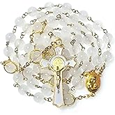 GeekTenet Rosary Beads Chaplet Natural Jade jd Rosery Cross Catholic gifts