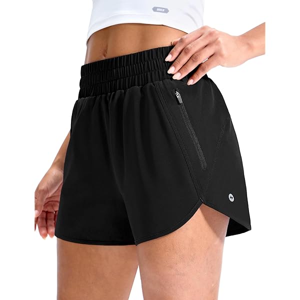 Gym Running Shorts For Women Mid-Waisted Quick Dry - View #8
