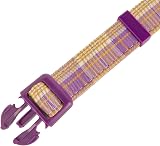 YUDOTE Soft Dog Collar British Plaid Medium 34-50cm Purple view 5