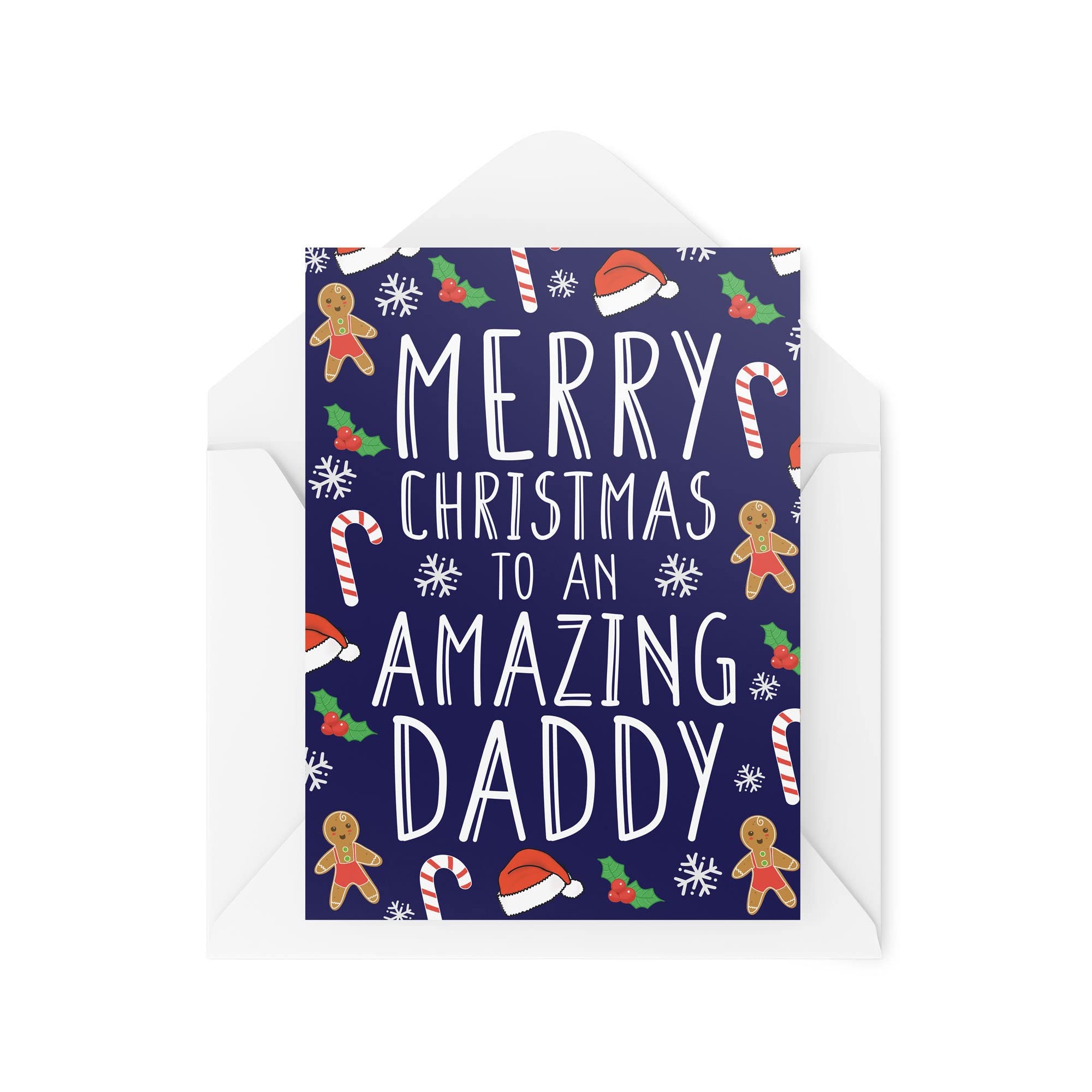 Christmas Cards | To An Amazing Daddy Xmas Card | For Him Novelty Joke Cute From The Kids Baby Children Husband Girlfriend Dad Mum | CBH727