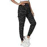 Women's Joggers with Pockets Lightweight - Water Resistant Cargo Athletic Pants for Hiking Running Camping Travel