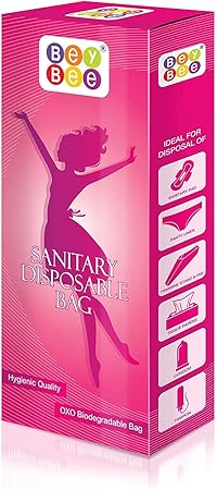 Bey Bee Feminine Hygiene Sanitary Disposal Bags (Single Pack - 50 Bags)