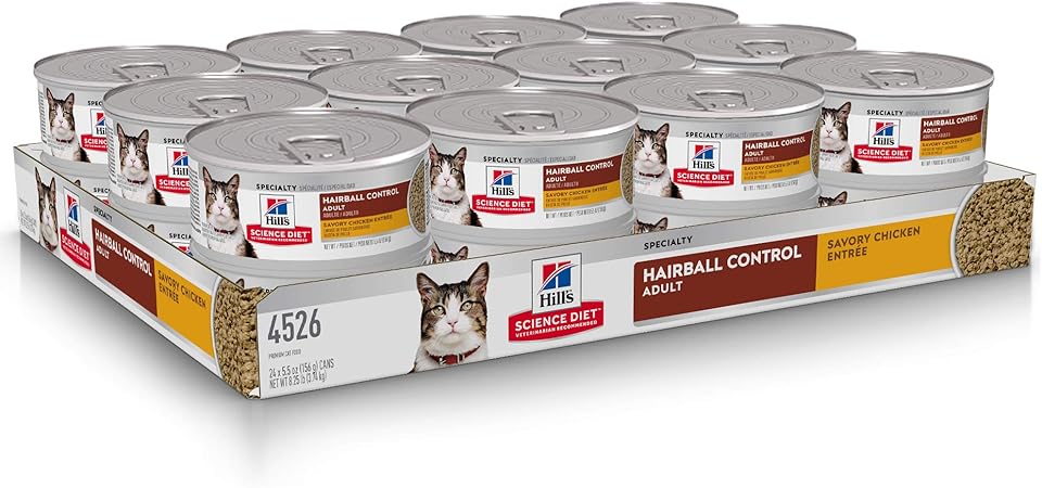 science diet hairball control canned
