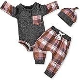 Aalizzwell Newborn Infant Baby Boys Fall Winter Outfit