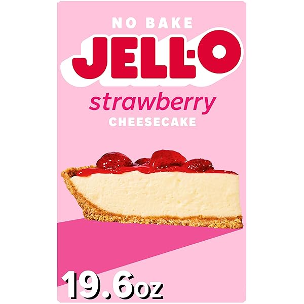 JELL-O NO BAKE STRAWBERRY CHEESECAKE DESSERT KIT WITH STRAWBERRY TOPPING( 6 CT PACK, 19.6 OZ BOXES)