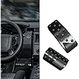 Kutyun Accelerator Gas and Brake Pedal Covers, No Drilling Non- Slip Aluminum Alloy Pedal Cover Replacement Kit, Universal Car Accessories Fits Jeep Grand Cherokee Durango 2011-2023 (Black)