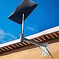 Mount for Starlink Wall Pole Roof Mount of Square Rectangle Dish Antenna Mounting Kit, Compatible with Starlink Internet Satellite Rv Pipe Adapter Flag Mast Clamp Bracket Accessories (Long Bracket)