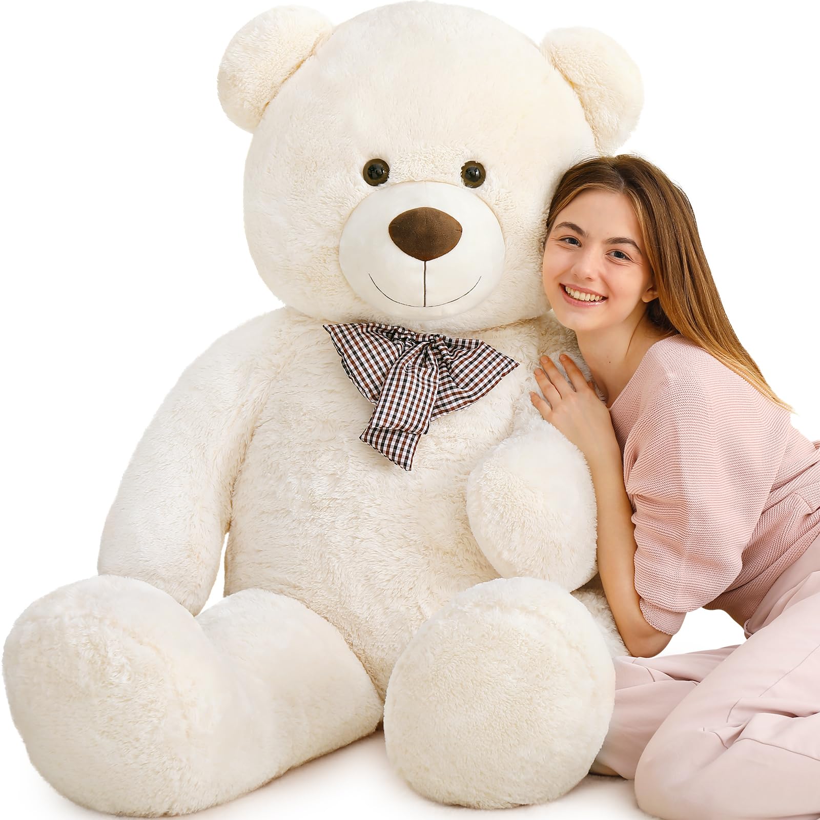 Photo 1 of MaoGoLan Life Size Giant Jumbo Teddy Bear 55 inch Big Stuffed Animals Chucky Plush Large Bear Gift for Girls Teens Boys Children Girlfriend Boyfriend Wife GF