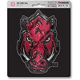 FANMATS 62804 Arkansas Razorbacks 3D Decal Sticker