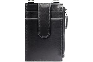 SIDEKICK WALLETS RFID Blocking Boot Wallet with Security Chain & Zipper Lock – Genuine Leather Wallets for Men, Travel Wallets Women, Minimalist Leather Card Holder