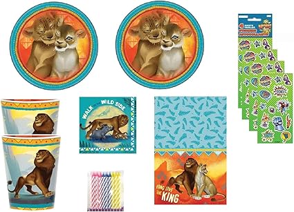 Amazon Com Party Bundle The Lion King Party Supply Set For 16