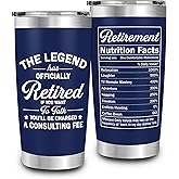 FUNITZ Retirement Gifts for Men - The Legend Has Retired - Retired Tumbler for Dad, Him, Man, Boyfriend, Husband - 20 Oz Tumbler Best Gift for Retirement Men, Fathers Day, Birthday, Christmas Gifts