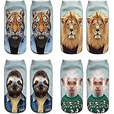 Benefeet Sox Womens Funny Crazy Ankle Socks Girls Cute 3D Printed Patterned Low Cut Ankle Socks Cool Novelty Fashion Gifts