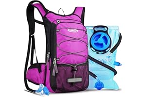 Lunidry Insulated Hydration Pack Backpack with 3L BPA Free Leak-Proof Water Bladder, Keep Liquids Cool for Up to 5 Hours, Daypack for Hiking, Running, Cycling, Hunting, Climbing