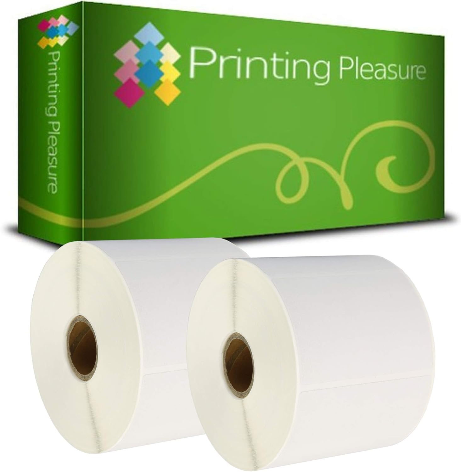 Printing Pleasure 2X Compatible Zebra 76mm x 51mm White Direct Thermal Labels (1000 Labels per Roll) for Zebra Toshiba