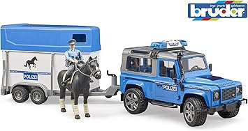 bruder police land rover