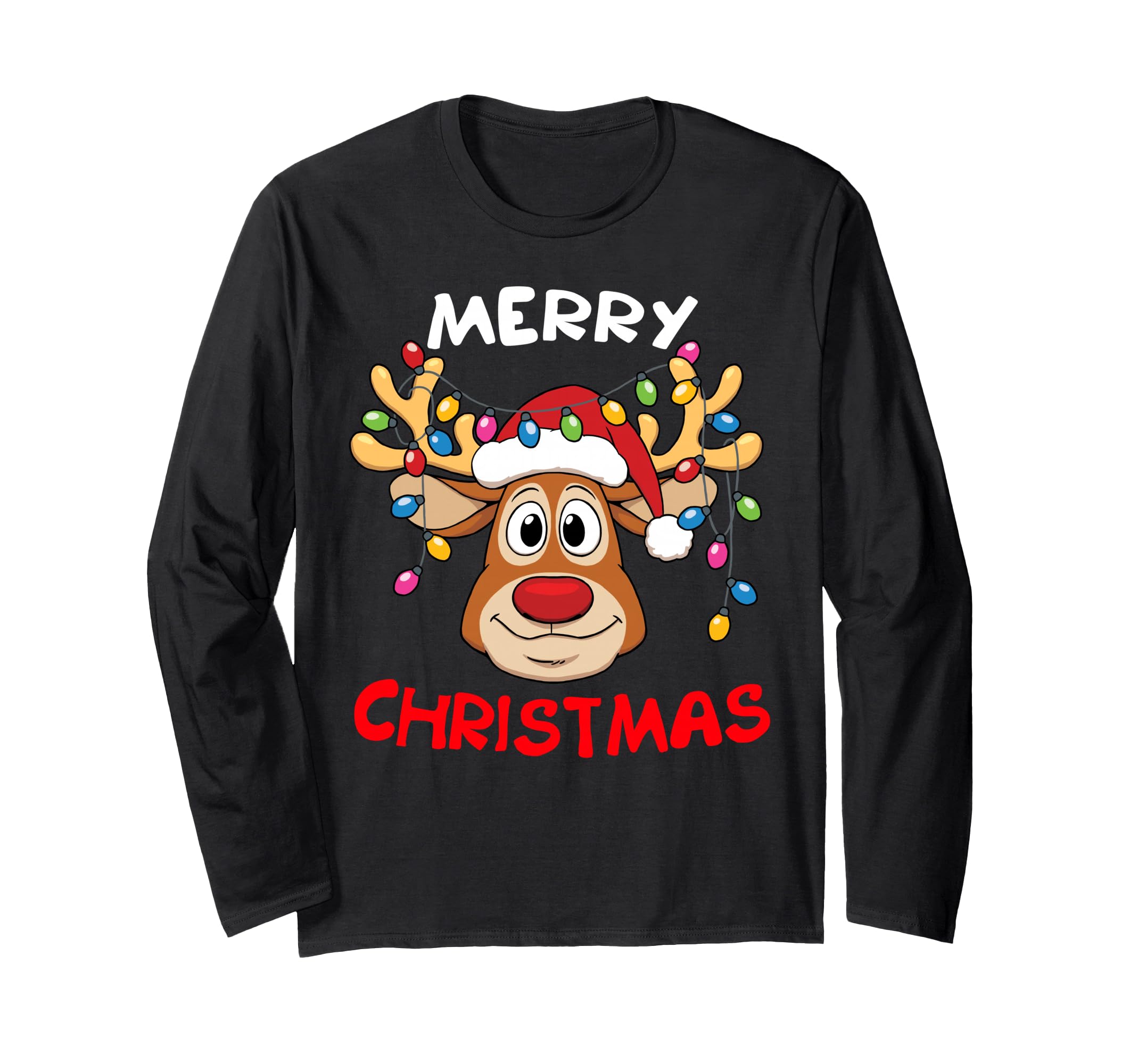 Photo 1 of ****STOCK PHOTO SIMILAR TO ITEM****
Merry Christmas Reindeer Xmas Family Men Women Long Sleeve T-Shirt M