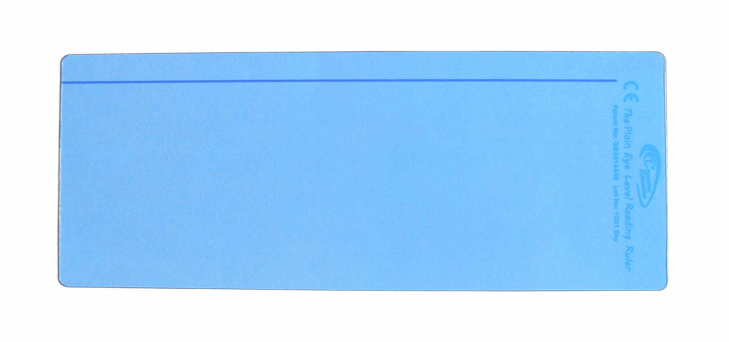 The Original Plain Window Reading Ruler Overlays - Sky (Pack of 10) by Crossbow Education UK - Dyslexia Aids and Visual Stress Specialists
