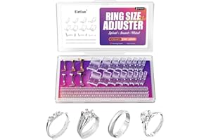ELETIUO 26-Pack Ring Size Adjuster for Loose Rings – 15 Sizes & 3 Styles, Invisible Ring Guards, Spacers, Resizer– Fits Men & Women, Comfortable Fit for Jewelry Adjustment
