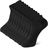 BLNK Life Ankle Athletic Socks for Men, Cushioned Cotton Low Cut Running Socks, Breathable Moisture Wicking Odor Free