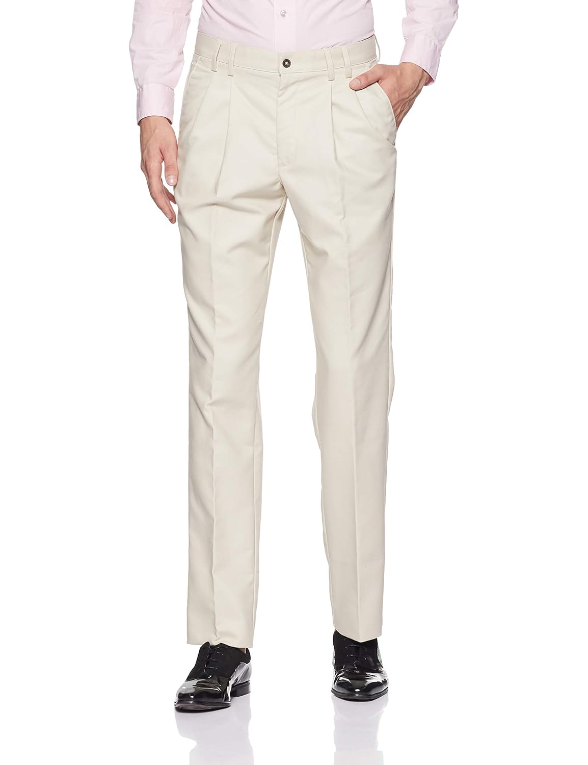 louis philippe men's formal trousers