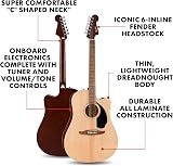 Fender California Debut Redondo Dreadnought Electro-Acoustic Guitar CE Spruce view 2